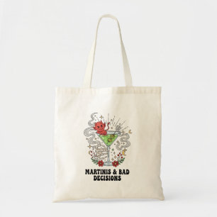 Martinis & Bad Decisions Duivel Cocktail Grappig Tote Bag