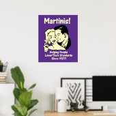Martinis: Het helpen van Lagere Normen Poster (Thuiskantoor)
