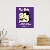 Martinis: Het helpen van Lagere Normen Poster (Keuken)