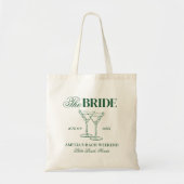 Martinis & Huwelijk Bachelorette Bruid Tote Bag (Voorkant)