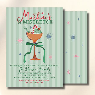 Martini's & Mistletoe Christmas Cocktail event Kaart