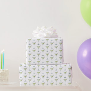 Martinis op wit cadeaupapier