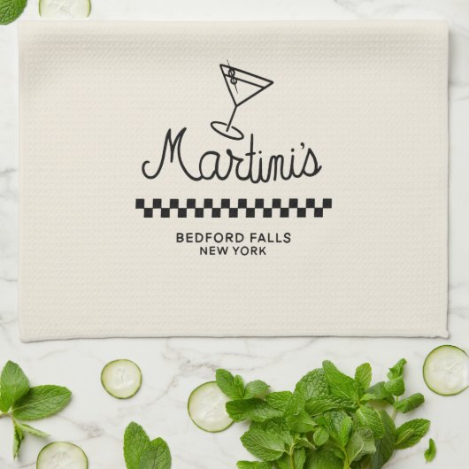 Martini's Theedoek (Gevouwen)