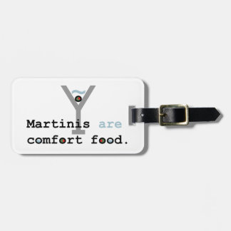 Martini's zijn comfortvoedsel bagagelabel