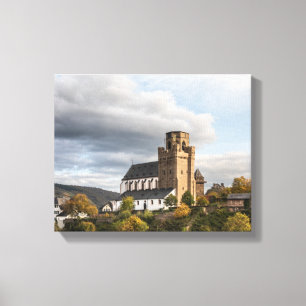 Martinskirche Oberwesel Canvas Afdruk