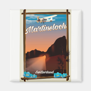 Martinsloch Zwitserland reisposter Magneet