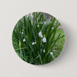 Mărțișor - Ghiocei Ronde Button 5,7 Cm