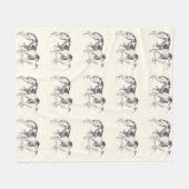 Martynow Borzoi Fleece Throw (Voorkant (Horizontaal))