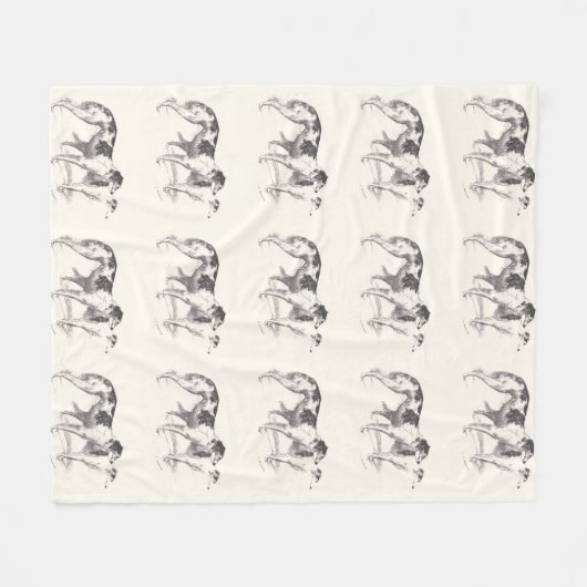 Martynow Borzoi Fleece Throw (Voorkant (Horizontaal))