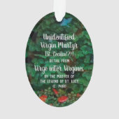 Martyr vierge non identifié [St. Cecilia(?)] (dos)