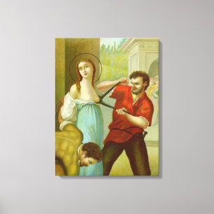 Martyrdom St. Agatha (M 003) Canvas Afdruk