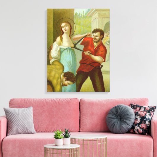 Martyrdom St. Agatha (M 003) Canvas Afdruk (Insitu (Woonkamer))