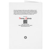 Martyre de St. Agatha (M 03) Carte de voeux vierge (Dos)