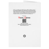 Martyre de St. Agatha (M 03) Carte de voeux vierge (Dos)