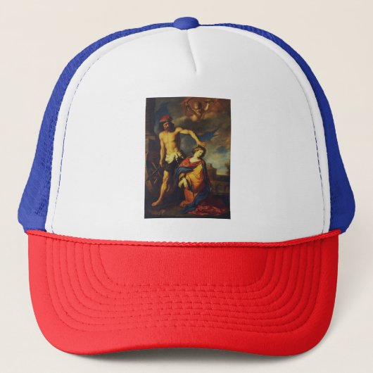 Martyrium van de heilige Catharina Sacred Fine Art Trucker Pet (Voorkant)