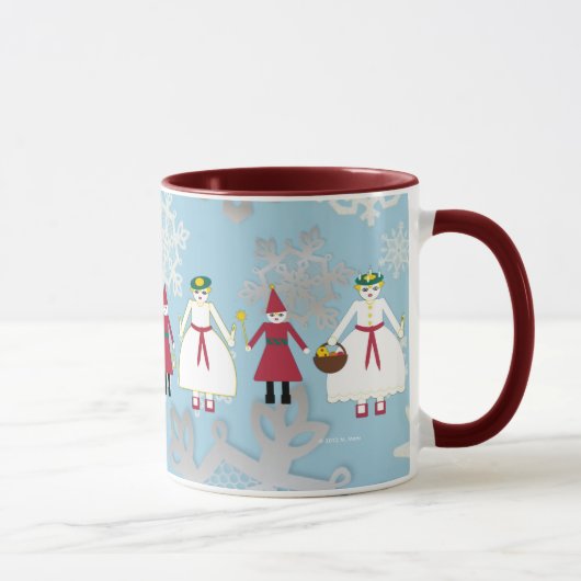 Martzkin Saint Lucia Day Ceramic Mok (Rechts)
