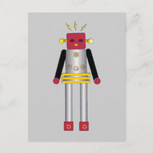 Martzkins Boy Robot Briefkaart © 2012 M. Martz