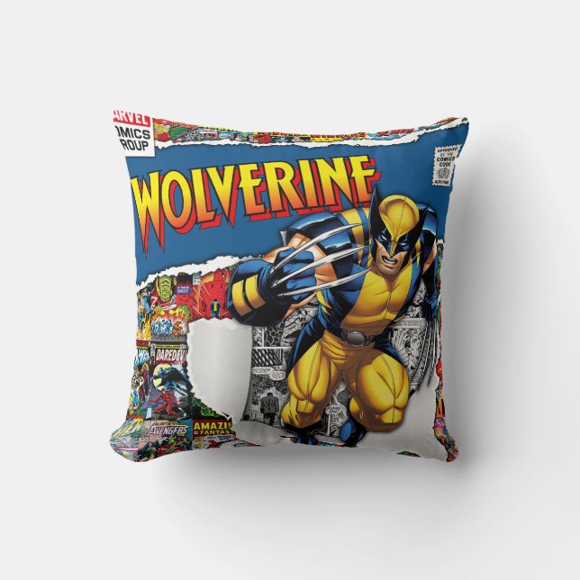 marvel comics  Wolverine  Throw Pillow Kussen (Voorkant)