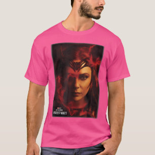 Marvel Doctor Strange 2 Scarlet Witch Big Face Fla T-shirt