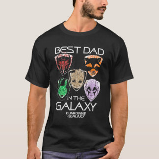 Marvel Guardians Best Dad Fathers Day Graphic T-shirt