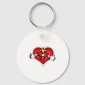Marvel Iron Man Heart Blaster Glow Valentine Graph Sleutelhanger (Voorkant)
