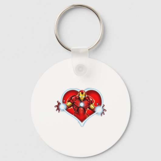 Marvel Iron Man Heart Blaster Glow Valentine Graph Sleutelhanger (Voorkant)