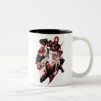 Marvel-Man | Slechte jongens in Spidey's hoofd Tweekleurige Koffiemok