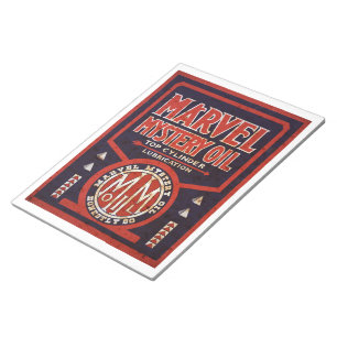 Marvel Mystery Oil  bord rusted notepad Notitieblok