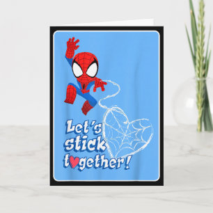 Marvel Spider-man Laten we Valentijnsdag samen vie Kaart