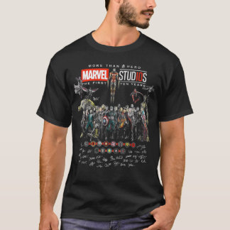 Marvel Studiios 10 jaar meer dan een held eerste A T-shirt