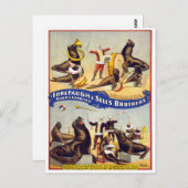 Marvelly Trained Circus Seals, 1899 Briefkaart (Voorkant / Achterkant)