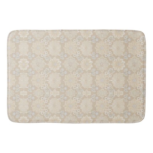Marvelous Beige Seamless Bath Mat (Voorkant)