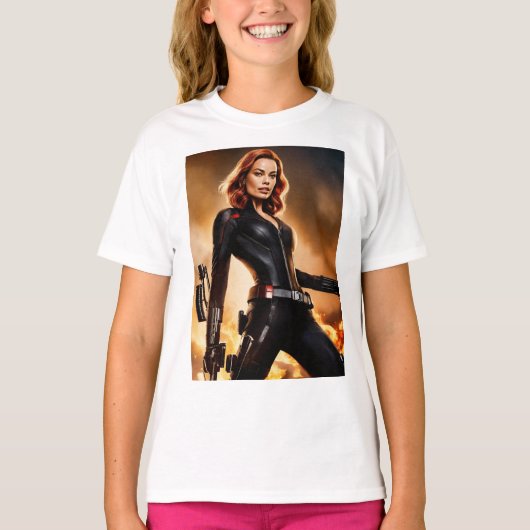 Marvelous Black Widow Tribute T-shirt (Voorkant)