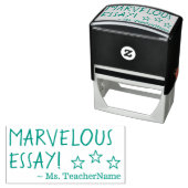 "MARVELOUS ESSAY!" Instructeur Rubber Stamp Zelfinktende Stempel (In situ)