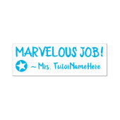 "MARVELOUS JOB!" Commendement Rubber Stamp Zelfinktende Stempel (Design)