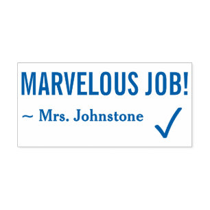"MARVELOUS JOB!" Rubberstempel sorteren Zelfinktende Stempel