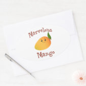 Marvelous Mango Ovale Sticker (Envelop)