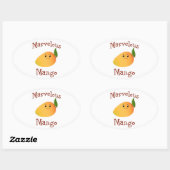 Marvelous Mango Ovale Sticker (Vel)