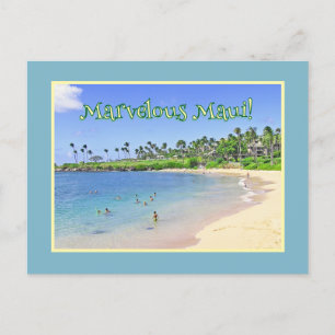 MARVELOUS MAUI/palm Tree-Briefkaart Briefkaart