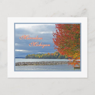 Marvelous Michigan/herfstkleur Briefkaart