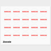 Marvelous Stamp Ronde Sticker (Vel)