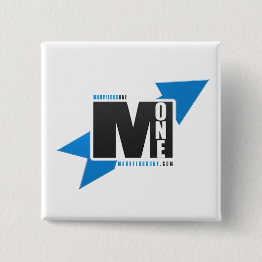 MarvelousOne.com Arrow-Button Vierkante Button 5,1 Cm (Voorkant)