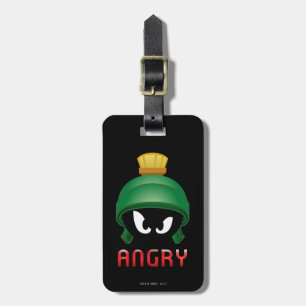 MARVIN DE MARTIAN™ Angry Emoji Bagagelabel