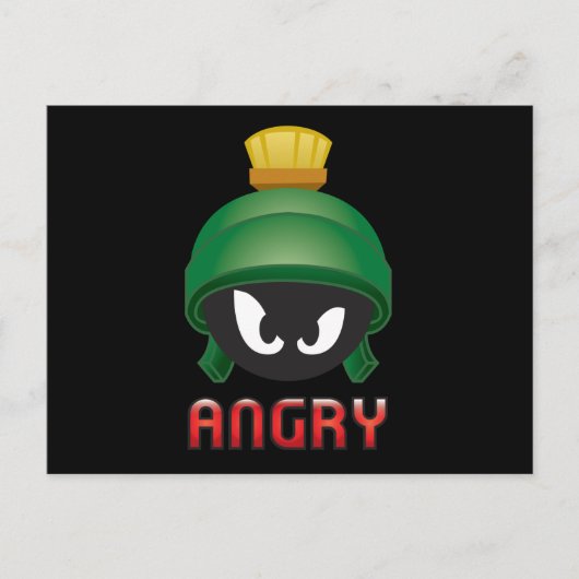 MARVIN DE MARTIAN™ Angry Emoji Briefkaart (Voorkant)