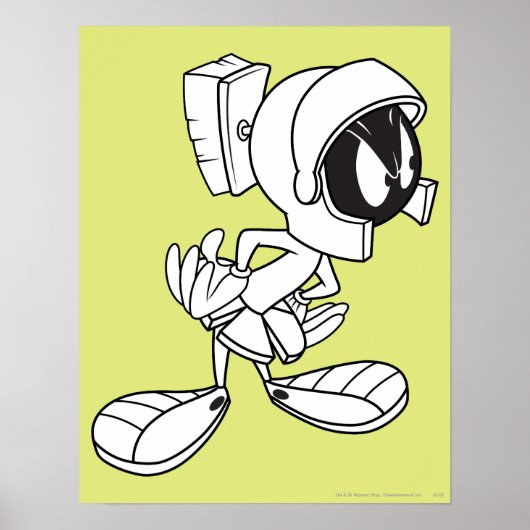 MARVIN DE MARTIAN™ die weg kijkt Poster (Voorkant)