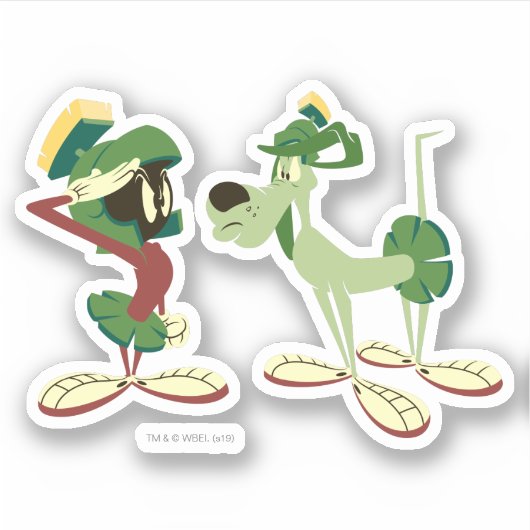 MARVIN DE MARTIAN™ EN K-9 STICKER (Voorkant)