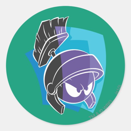 MARVIN DE MARTIAN™ Expressive 14 Ronde Sticker (Voorkant)