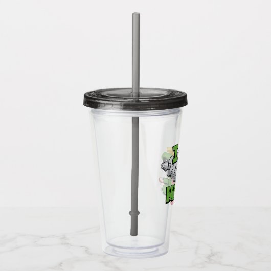 MARVIN DE MARTIAN™ I Laser Mensen Acryl Drinkbeker (Rechts)