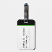 MARVIN DE MARTIAN™ I Laser Mensen Bagagelabel (Achterkant verticaal)