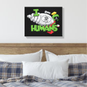 MARVIN DE MARTIAN™ I Laser Mensen Canvas Afdruk (Insitu (Slaapkamer))